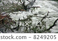 flood road underwater guard rails close HD - Stock Footage [8249205]