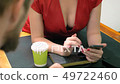 Sexy and sensual big breasted, lush breasts of... - Stock Footage