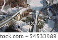 滑雪跳躍競技場素描無人機視頻 54533989