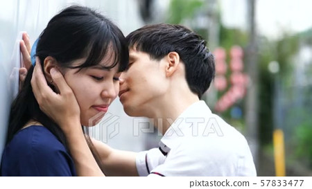 A couple kissing - Stock Footage