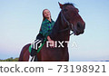 An equestrian teenage girl on horseback - Stock Footage [73198921]