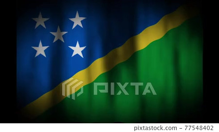 Flag of Solomon Islands - Stock Footage