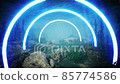 Blue Circle Led Light Underwater Aquarium 85774586