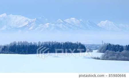 [Biei-cho, Hokkaido] Mountains in the... - Stock Footage