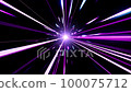 Shining purple light rays hyperspace warp effect 100075712
