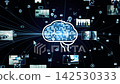 AI networks and business scenarios. DX, cloud, apps, communications, data, businesses, management, services, human resources. AI networks and business scenarios. DX, cloud, apps, communications, data, businesses, management, services, human resources. 142530333
